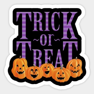 Trick or Treat Sticker